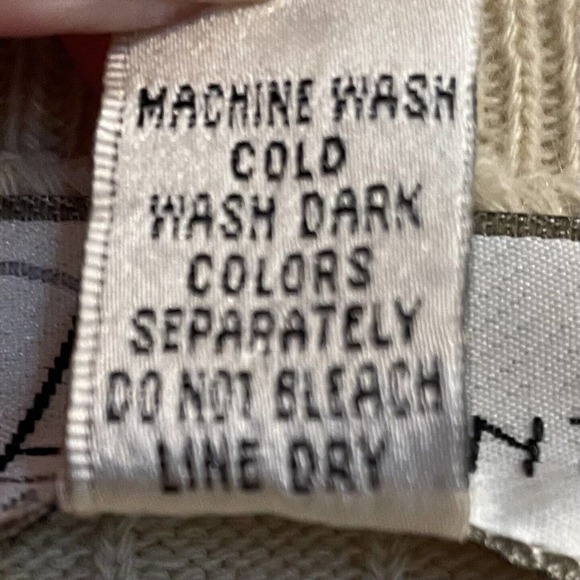 Vintage 2XLT Paulo Avanti Sweater Vest Cream Acrylic V Neck 1980s Lightw… - Picture 5 of 5